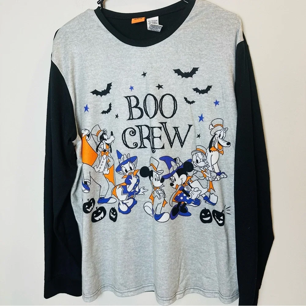 DISNEY Mickey‎ Mouse Halloween Long Sleeved Pajamas Set Women Medium.C27 - Picture 7 of 14